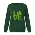 thumbnail image 4 of Womens Fall Sweatshirts Crew Neck Loose Fit Long Sleeve Womens Warm Clothing,Green,L, 4 of 4