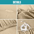 Sanmadrola Couch Cover Water Resistant Stretch Sofa Slipcover Jacquard