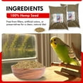 thumbnail image 6 of Morning Bird Hemp Seeds 18 lbs (2-Pack, 9 lbs Each) – Nutritional Hemp for All Bird Types, Rich in Vitamins and Supplements, Supports Feather Growth and Health – Ideal for Parrots, Finches, and More, 6 of 7