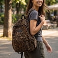thumbnail image 2 of Leopard Print School Backpack for Middle School Students,Fashion Large Capacity Bookbag and Casual Daypack for Campus,Classes,Commuting and Everyday Travel,Brown, 2 of 9