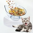 thumbnail image 4 of Bol Surélevé pour Chat avec Design Incliné et Oreilles pour une Alimentation Intérieure Confortable, 4 of 4