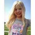 thumbnail image 3 of Paw Patrol Shirt Toddler Girls Skye Everest Nickelodeon Shirt Believe Lavender 3T, 3 of 5