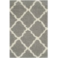 thumbnail image 6 of SAFAVIEH Daley Geometric Plush Shag Area Rug, Grey/Ivory, 6' x 9', 6 of 8