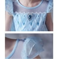 thumbnail image 3 of KAWELL Little Girls Princess Dress Snow Party Queen Halloween Blue Costume, 3 of 3