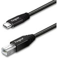 thumbnail image 1 of Fasgear 3ft Type C to USB B Cable Nylon Braided 2.0 Printer Scanner Cord with Metal Connector Compatible with AiO, HP, Canon, Samsung Printers and More (1m, Black), 1 of 6