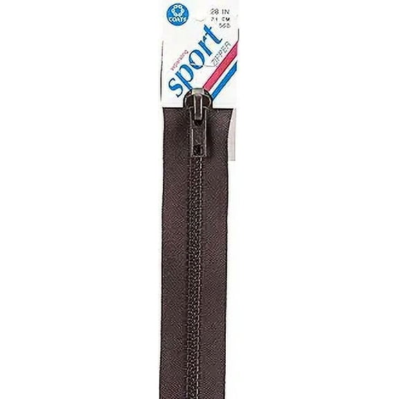 Coats F43 28-56B Sport Separating Zipper, 28-Inch, Brown