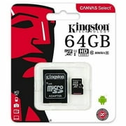 Kingston Technology 64GB Micro SD Memory Card