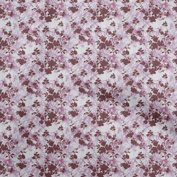oneOone Cotton Flex Wine Fabric Florals Quilting Supplies Print Sewing Fabric By The Yard 40 Inch Wide