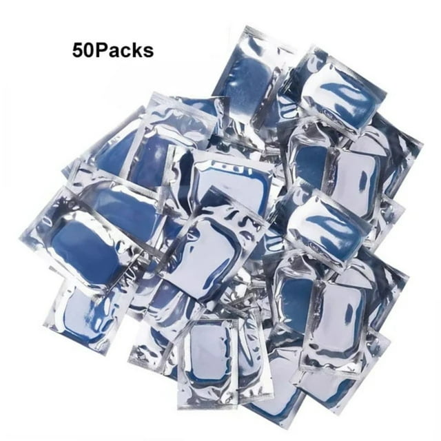 HLONK 100Pcs Abs Stimulator Gel Pads Replacement Gel Stickers Hydrogel EMS Muscle Training Massager ABS Abdominal Trainer