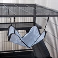thumbnail image 2 of JERFIT 3-Tier Small Animal Cage with Wheels, Large Metal Habitat for Ferrets, Chinchillas, Sugar Gliders with Hammock, Ramp & Easy-Clean Tray, Black, 2 of 5