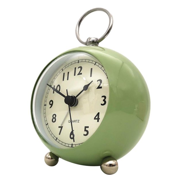 Reloj despertador de doble campana antigua, temperatura de funcionamiento: -10 ℃ ~ 50 Zulema Reloj despertador con doble campana