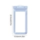 thumbnail image 3 of Funda impermeable para teléfono Estuche impermeable universal para móviles | PVC con certificación IPX8 | Se adapta a smartphones de hasta 6,5" | Pantalla táctil frontal transparente | Cordón seguro, 3 of 6