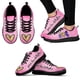 thumbnail image 1 of Zapatos casuales de moda con diseño de estampado de amor rosa simple, zapatos deportivos ligeros con cordones para exteriores, zapatos para caminar, 1 of 6