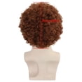 thumbnail image 3 of Peluca estilo afro para hombre, pelo sintético corto y rizado, color marrón, 28 cm, 3 of 3