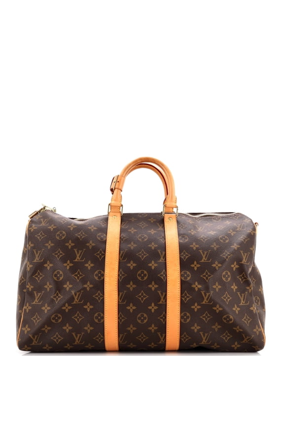 Pre-Owned Keepall Bandouliere Bag Monogram Canvas 45 By Rebag