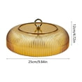 thumbnail image 3 of huayou Orange Vertical Strip Bird Feeder Rain Cover, Wide Dome Wind Shield, Decoration, for Outdoor Hanging Bird Feeder, 9.84x4.72 inch, 3 of 6