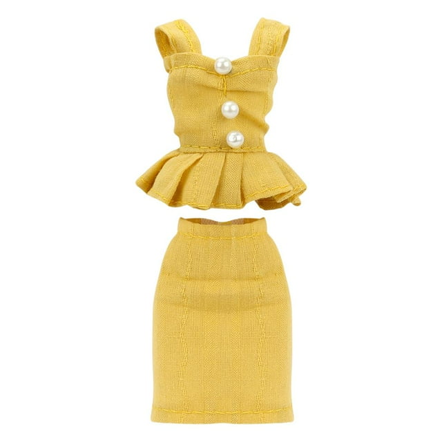 1:6 de muñeca bebé accesorios de muñeca 11 articulaciones móviles muñeca de bonita para niños Amarillo Sin Muñeca