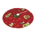 thumbnail image 2 of Bingfone Christmas Tree Skirt Mat Christmas Decoration Interior -Avocado Christmas, 2 of 8