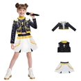 thumbnail image 2 of Disfraz de cazador de Halloween for niños grandes, Rumi, Mira, Zoey, cantantes, baile, escenario, juego de rol, trajes de cosplay for niños, 2026, 2 of 2