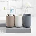 thumbnail image 4 of Xiao Hua reusable drinking cup, not easily broken, can be washed in the dishwasher, 2 bathroom mouthwash cups, gray+white, 4 of 4