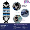 thumbnail image 3 of Happy Nappers: Pillow & Sleepy Sack: Medium -  Ozzy The Black Shark - 54 x 20", 2-In-1: Plush Animal Opens To Sleeping Bag, Soft, Play & Nap, Kids 3+, 3 of 12