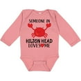 thumbnail image 3 of Inktastic Someone in Hilton Head Loves Me Boys or Girls Long Sleeve Baby Bodysuit, 3 of 5