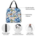 thumbnail image 5 of Lsque Marine Animals Pattern Lunch Bag Women/Men Insulated Lunch Box,Small Leakproof Cooler Food Lunch Containers Reusable High Capacity Lunch Tote Bags, 5 of 6