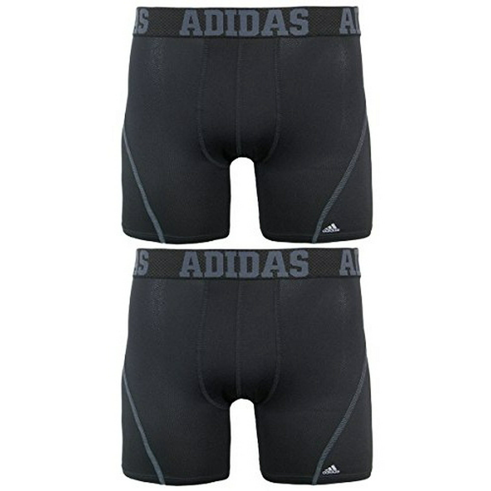 adidas Sport Performance Climacool Boxer Brief Underwear (2-Pack), Black/Thunder Grey, Medium - Walmart.com