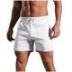 thumbnail image 2 of pstuiky Pantalones cortos para hombre, Pantalones cortos casuales de moda para hombre, de color liso, con bolsillo y cintura elástica. Pantalones cortos cargo, 2 of 7