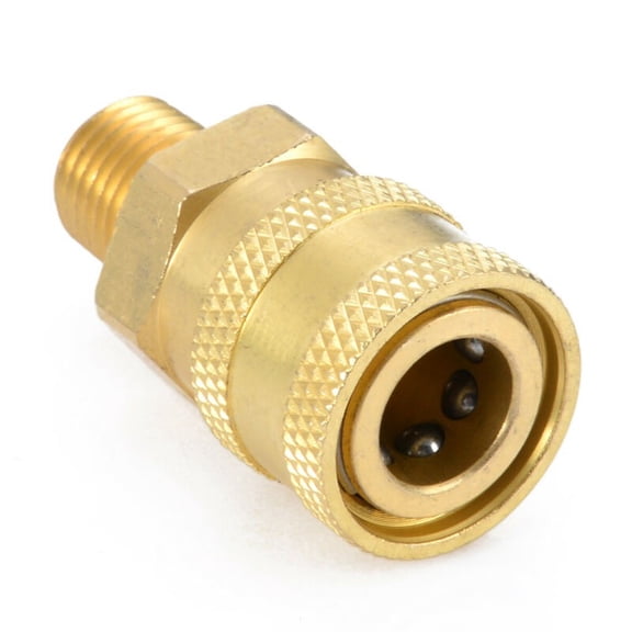 1/4 Inch Male (MNPT) Pressure Washer Brass Quick Connect Coupler Converter
