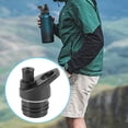 thumbnail image 5 of Sports Water Bottle Straw Lid, 12 Oz, 18 Oz, 21 Oz, 24 Oz Leak Proof Straw Cap, Flip Cap, 4 Straw,4 Cleaning Brushes, 5 of 9