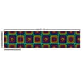 thumbnail image 2 of Ambesonne Abstract Fabric by the Yard Upholstery, Nested Square and Circles, 10 Yards, Multicolor, 2 of 4