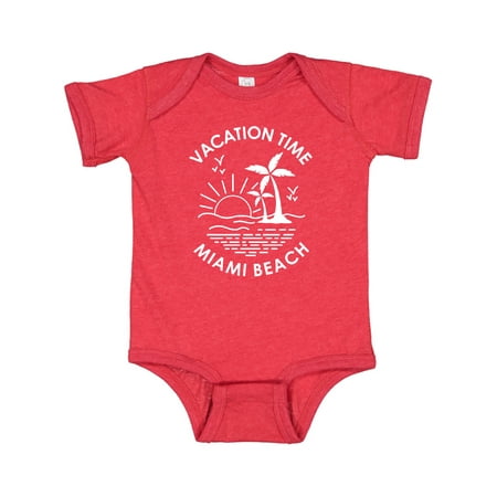 

Inktastic Vacation Time in Miami Beach Gift Baby Boy or Baby Girl Bodysuit