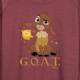 thumbnail image 3 of Disney Wish - Valentino The GOAT - Women's Lightweight French Terry Long Sleeve Shirt, 3 of 5