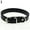 Black, variant on SPRING PARK Fashion Dog Collar Faux Leather Neck Strap Adjustable for Pet Dog Puppy Cat Kitten