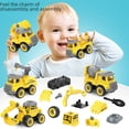 thumbnail image 1 of Vehículo de ingeniería de desmontaje y montaje para niños, juguete de mezcla de vehículos, rompecabezas, tuerca de montaje desmontable, excavadora deslizante, 1 of 5