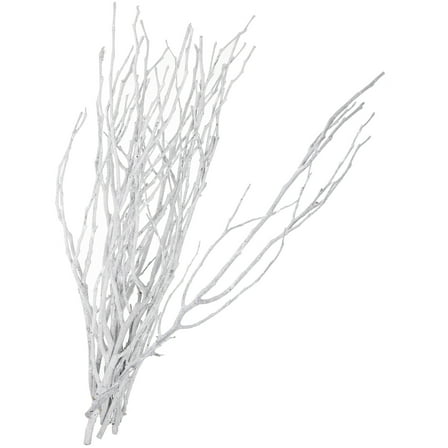 BESTOYARD White Dried Branches for Vase Decor and Floral Arrangements 10Pcs