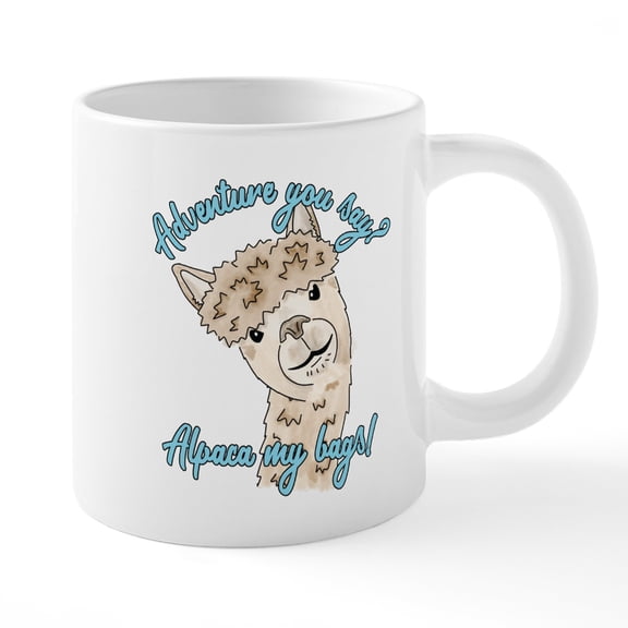 CafePress - Alpaca My - 20 Oz White Ceramic Mega Mug
