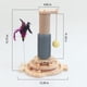 thumbnail image 4 of Tocadiscos de 2 niveles, juguete de pista de madera para gatos con poste rascador, juguete interactivo divertido para gatitos para gatos de interior XianweiShao 8390615125949, 4 of 4