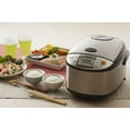 thumbnail image 2 of Zojirushi NS-TSC18XJ Micom Rice Cooker & Warmer with Steam Basket, 10 Cup (Uncooked), Stainless Brown, 2 of 8