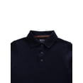 thumbnail image 4 of Smith's American Girls' Picot Trim Long-Sleeve Polo Shirt Color: navy Size: 10 - 12, 4 of 4