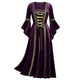 thumbnail image 3 of Disfraz renacentista para mujer, vestido irlandés de terciopelo, disfraz de bruja medieval, disfraz de feria victoriana, disfraz de demonio para carnaval de Halloween, 3 of 5