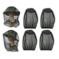 thumbnail image 2 of 4pcs Mosquitera para la cabeza Red de malla para la cara Red de protección para el sol para senderismo al aire libre Camping Escalada Caminar Mosquito Mosca Insectos Prevención de insectos (Negro), 2 of 4