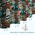 thumbnail image 6 of Multicolor Bigfoot and Text Pattern Shower Curtain 72"x84" ,Bathroom Decorative Shower Curtains Set with 12 Hooks,Modern Waterproof Washable Shower Curtain, 6 of 6