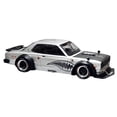 thumbnail image 2 of Skyline GT-R V8 Drift "Hakosuka" RHD Silver Metallic with Carbon Hood & Shark Mouth Graphics 1/64 Diecast Model Car by Pop Race, 2 of 3