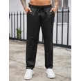 thumbnail image 6 of COOFANDY Men's Casual Drawstring Pants Regular Fit Lightweight Stretch Joggers Pants Elastic Waist Twill Pants, 6 of 10