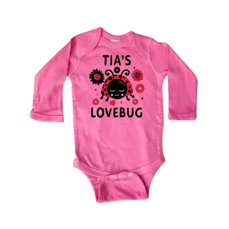 

Inktastic Valentine s Day Tia s Lovebug Gift Baby Boy or Baby Girl Long Sleeve Bodysuit