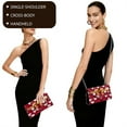 thumbnail image 5 of FOR U DESIGNS Bowknot Heart Clutch Purses for Women Waterproof Wedding Purses Multifunctional Formal Dressy Evening Bags Handbags Valentine's Day Decoration for Women, 5 of 9