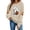 Khaki Sweatshirts, variant on Jsaierl Halloween Sweatshirts Women Cute Print Pullovers Fall Classic Round Neck Long Sleeve Sweater Tops Halloween Costumes, Sizes S-2XL