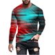thumbnail image 2 of Blusas y camisas de manga larga con cuello redondo para hombre, blusa informal de manga larga con cuello redondo y estampado., 2 of 6